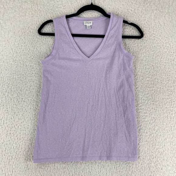 J. Crew Lavender Basic Pullover Tank Top Womens Pullover Casual Size XXS - Picture 1 of 8